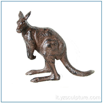Statua di bronzo animale australiano giardino del canguro